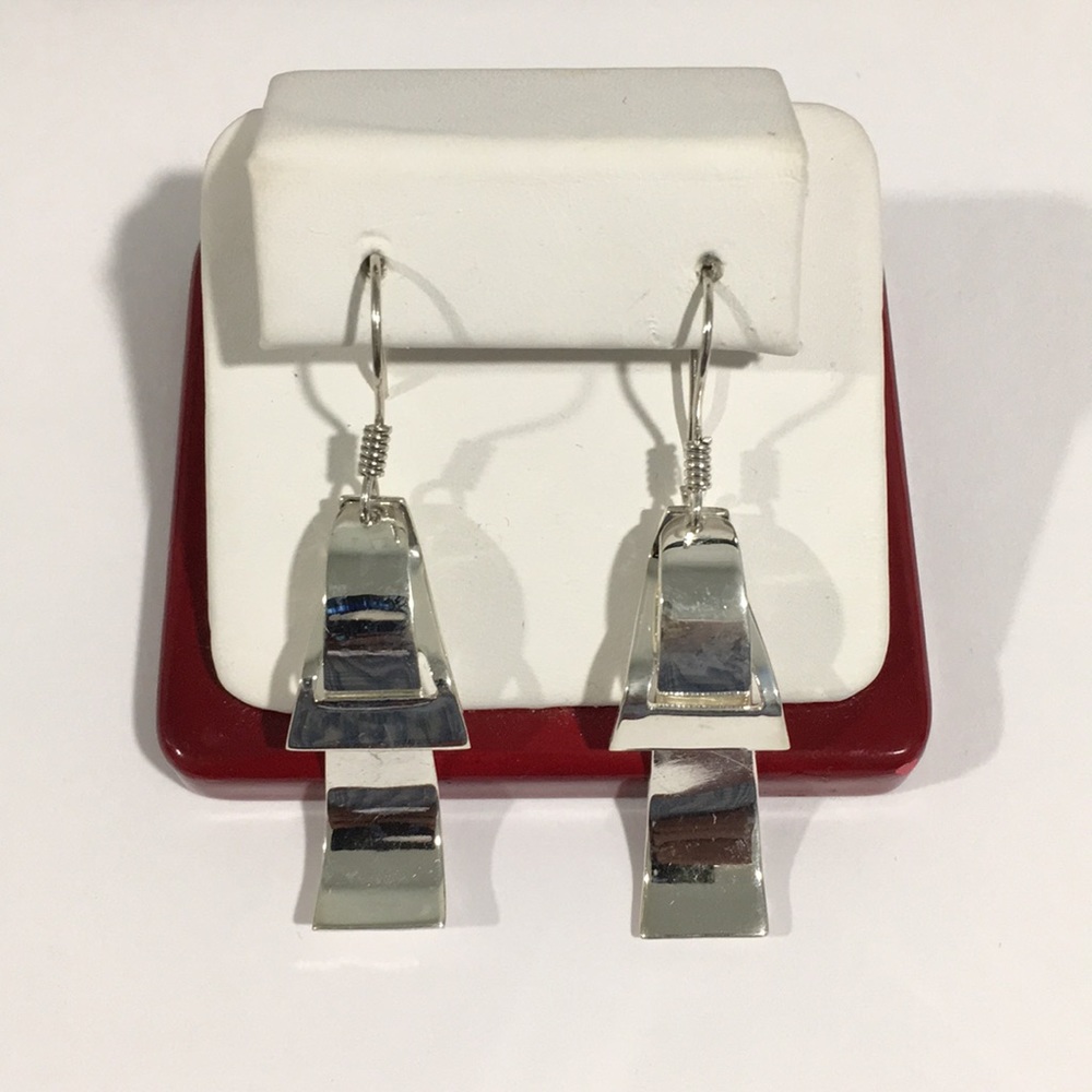 Vintage Sterling Silver Women's Dangling Earrings